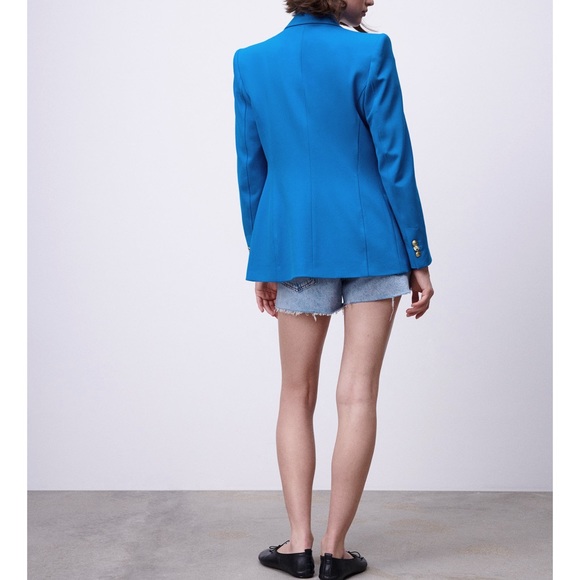 ZARA DOUBLE BREASTED BALMAIN STYLE BLAZER - Picture 9 of 17